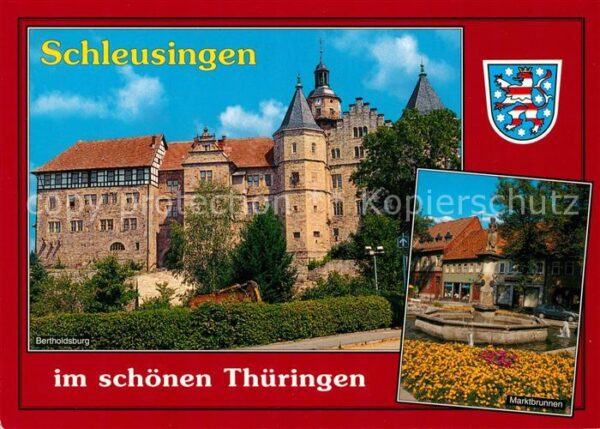 Schleusingen Bertholdsburg Marktbrunnen