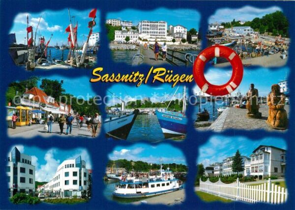 Sassnitz Ostseebad Ruegen Seebrücke Hafen
