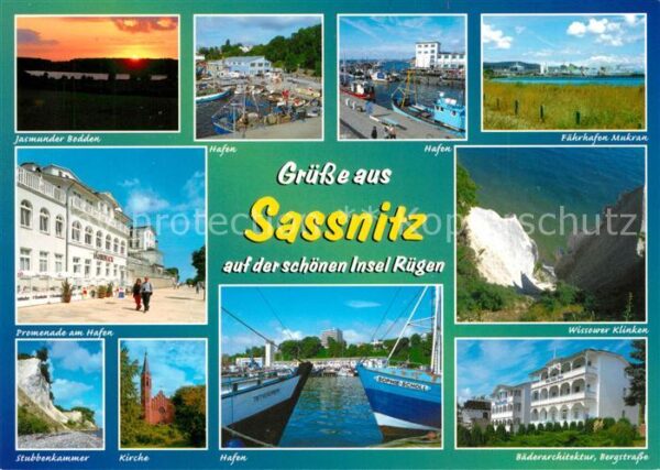 Sassnitz Ostseebad Ruegen Jasmunder-Bodden Hafen Mukran Wissower-