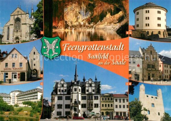 Saalfeld Saale Feengrottenstadt Saaltor Klinik-Bergfri