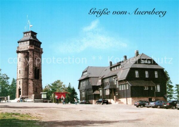 Auersberg Wildenthal Berggasthof mit Aussichtsturm