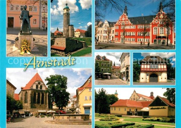 Arnstadt Ilm Bachdenkmal Neideckturm Hopfenbrunnen B