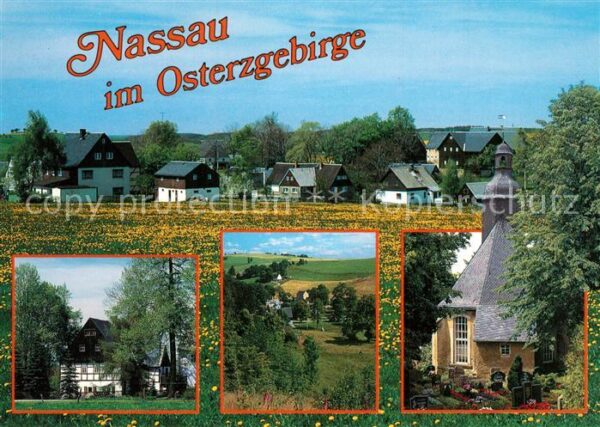Nassau Erzgebirge Fachwerk Niederdorf Kirche