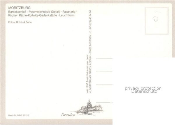 Moritzburg Sachsen Barockschloss Postmeilensäule Fasanerie – Bild 2