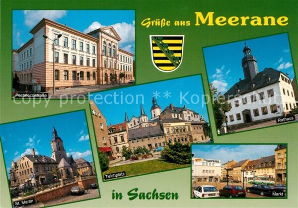 Meerane Pestalozzistrasse Teichplatz Markt Rath