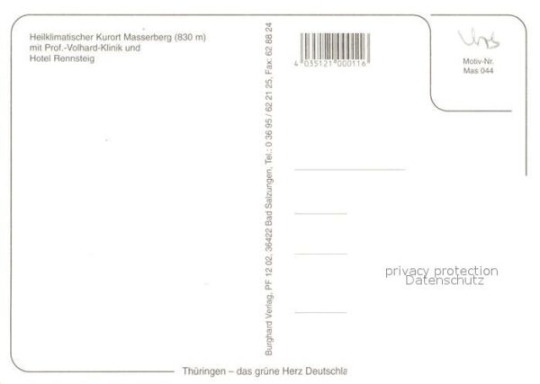 Masserberg Hotel-Rennsteig Prof. Volhard-Klinik – Bild 2