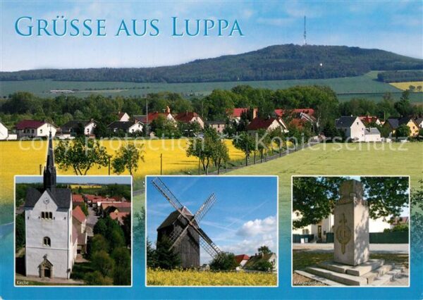 Luppa Oberlausitz Kirche Windmühle