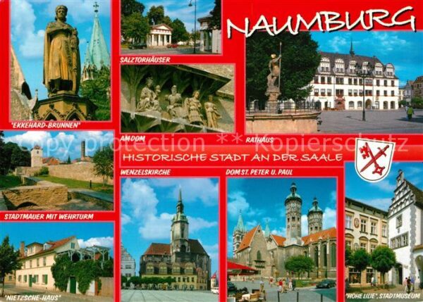 Naumburg Saale Ekkehard-Brunnen Salztorhäuser Dom Rath