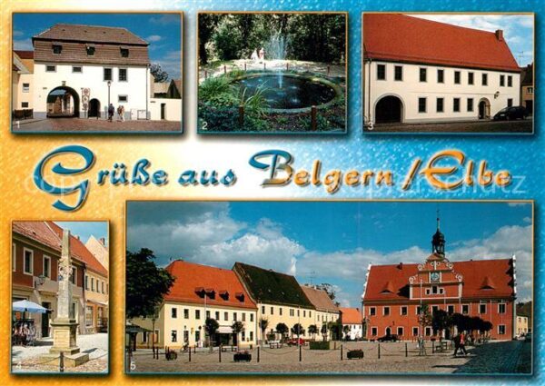 Belgern Elbe Oschatzer Tor Brunnen am D?hner Museum