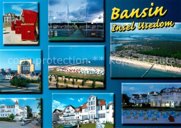 Bansin Ostseebad Seebad Strand Reha Kliniken Fliegeraufn
