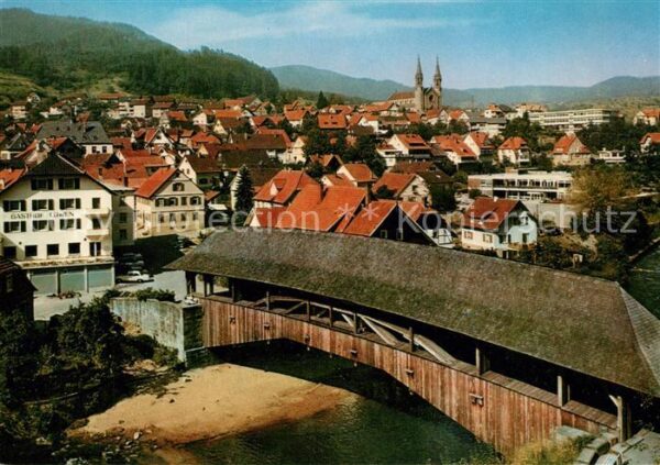Forbach Baden Holzbr?cke Stadtpanorama