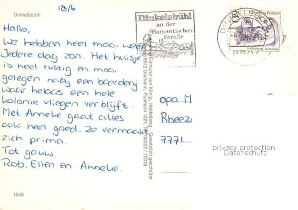 Dinkelsbuehl Weinmarkt Deutsches Haus L?wenbrunnen B – Bild 2