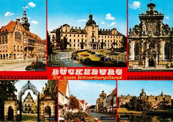 Bueckeburg Rathaus Stadtkirche Schloss Palais Lang