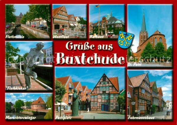 Buxtehude Flethm?hle Westfleet Rathaus Sankt Petr