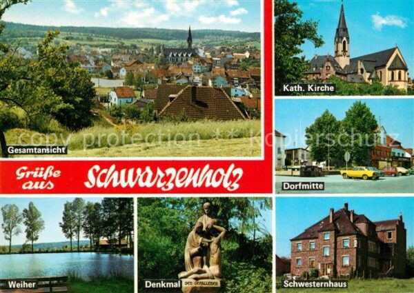 Schwarzenholz Katholische Kirche Weiher Denkmal Schwe