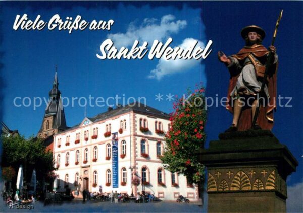 Wendel St Schlossplatz Rathaus Basilika Wendelinu