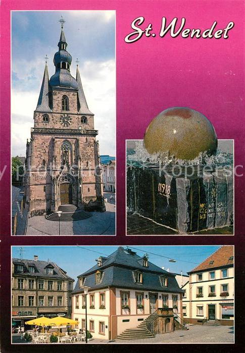 Wendel St Marktplatz Rathaus Kirche