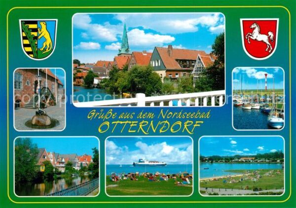 Otterndorf Niederelbe Strand Hafen Stadtansichten Rathaus Wap