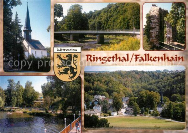 Ringethal Mittweida Kirche Weißthaler Brücke Ruine Raubschl