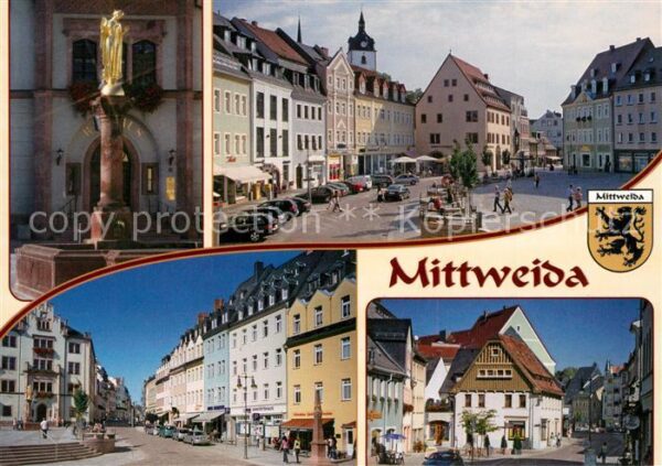 Mittweida Friedensbrunnen Rathaus Rochlitzer Stra