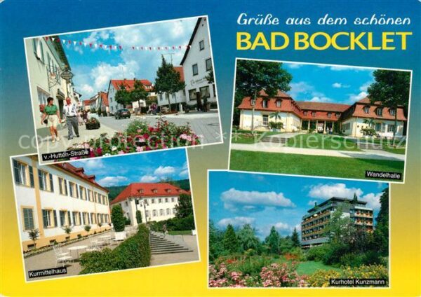 Bad Bocklet von Hutten Straße Wandelhalle Kurmittel