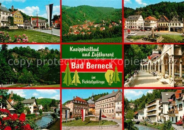 Bad Berneck Stadtansichten Panorama Kurpark Wandelh
