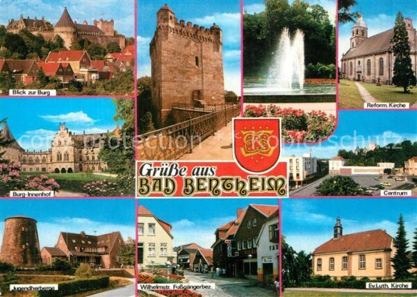 Bad Bentheim Burg Innenhof Jugendherberge Kirchen Ce