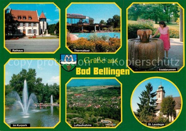 Bad Bellingen Rathaus Kurpark Thermalbad Trinkbrunnen