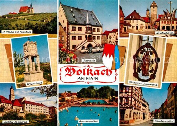 Volkach Maria auf dem Kirchberg Rathaus Weinsäu