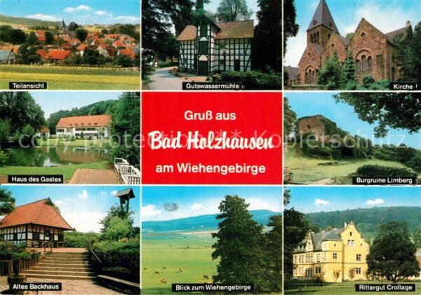 Bad Holzhausen Luebbecke Gutswassermühle Kirche Burgruine Limber