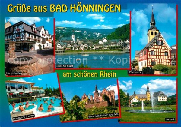 Bad Hoenningen Hauptstraße Rheinpark Therme Schloss Ar