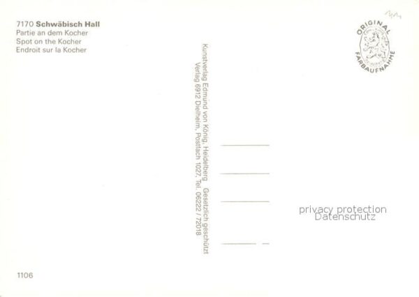 Schwaebisch Hall Panorama Kocher – Bild 2