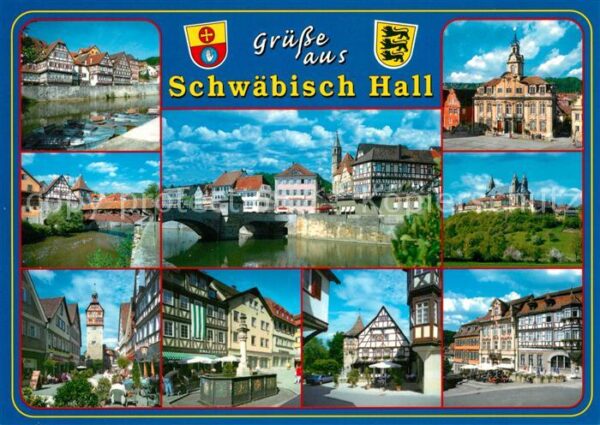 Schwaebisch Hall Bootsanlegestelle Brunnen Comburg Ratha