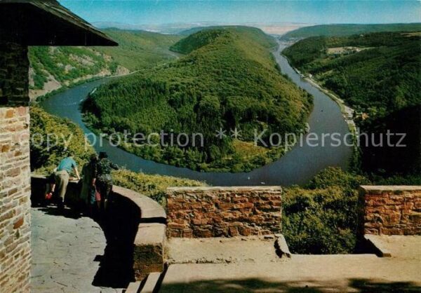 Orscholz Blick zur Saarschleife vom Aussichtspun