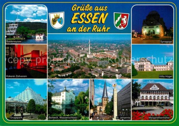 Essen Ruhr Baldeneysee Synagoge Grugapark Kokerei