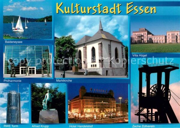 Essen Ruhr Baldeneysee Marktkirche Villa Hügel RWE