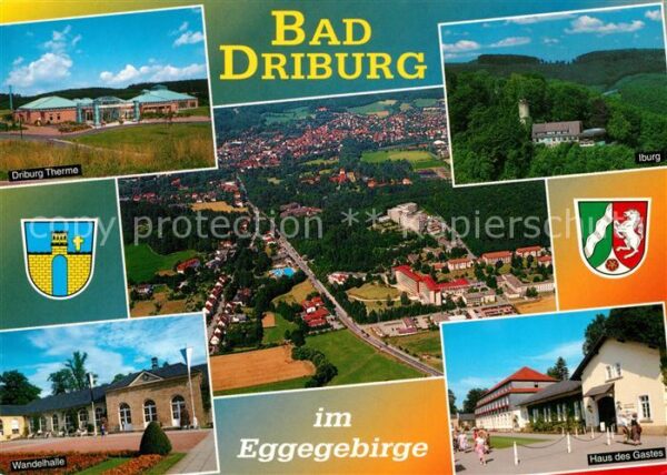 Driburg Bad Iburg Wandelhalle Therme Fliegeraufnahm
