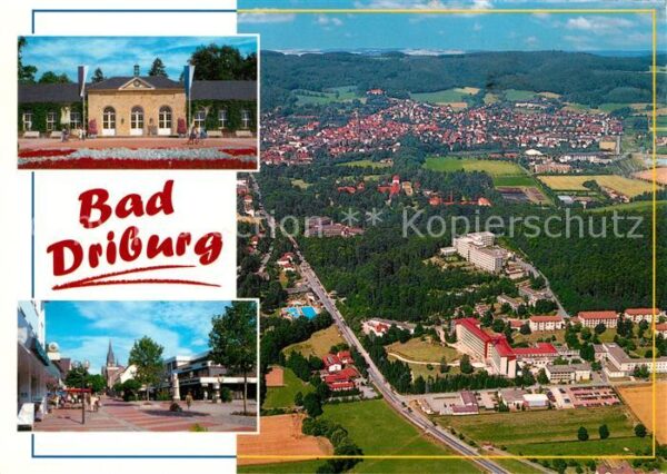 Driburg Bad Fliegeraufnahme Kuranlagen