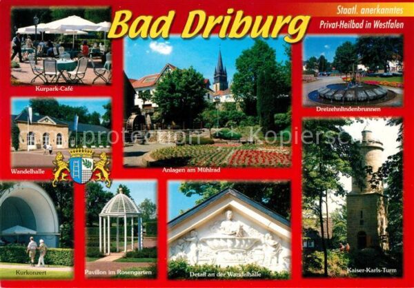 Driburg Bad Wandelhalle Kurkonzert Kaiser Karl Turm