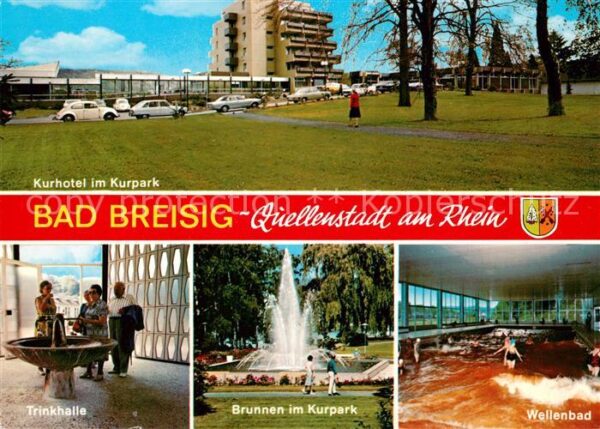 Breisig Bad Kurhotel Brunnen Kurpark Wellenbad Trin