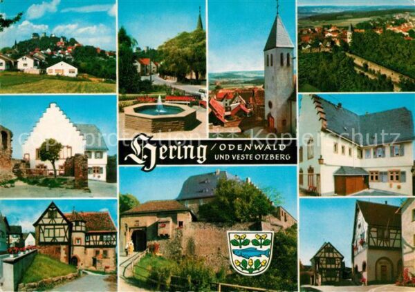 Hering Odenwald Burgschänke Veste Otzberg Panorama