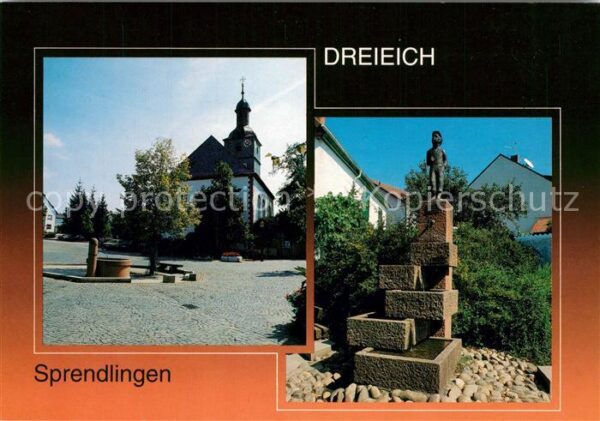 Sprendlingen-Dreieich Lindenplatz Albertuskirche Hooschebaabr
