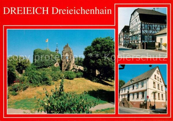 Dreieich Burgruine Dreieichenhain Fachwerkhaus R
