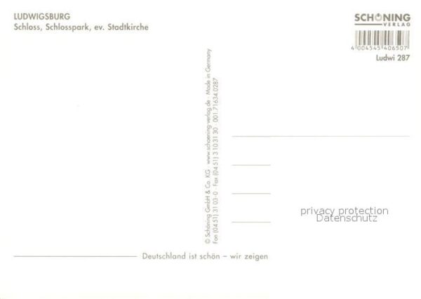 Ludwigsburg Wuerttemberg Schloss Schlosspark Stadtkirche – Bild 2