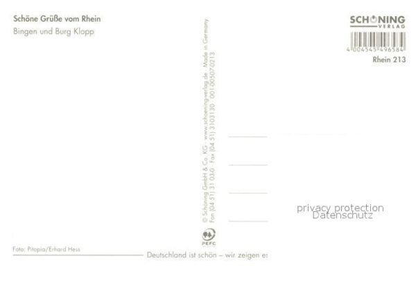 Bingen Rhein Burg Klopp Panorama – Bild 2