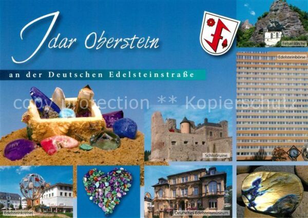 Idar-Oberstein Edelsteinkreisel Schlossruine Edelstein