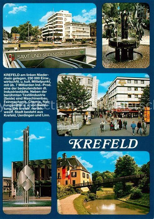 Krefeld Stadthaus Puppenbrunnen Stadtansicht Ch