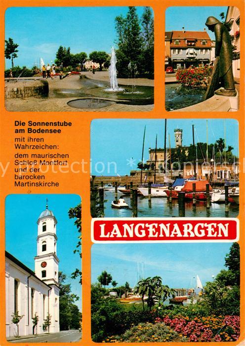 Langenargen Bodensee Schloss Montfort Martinskirche Hafen Pa