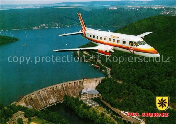 Edersee Fliegeraufnahme Staumauer Schloss Walde