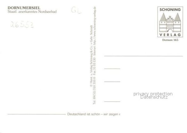 Dornumersiel Beninga Burg Schloss Marktplatz Kirchst – Bild 2
